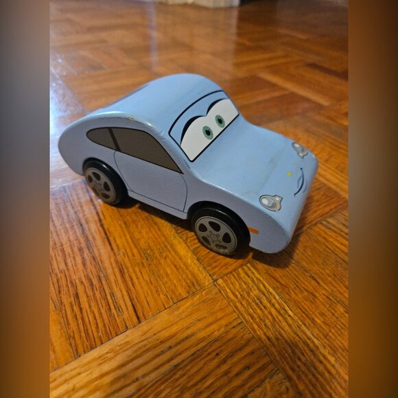 Rare Pottery Barn Kids Disney Pixar Cars Wooden Sally Carrera Wood Collection - Picture 1 of 10